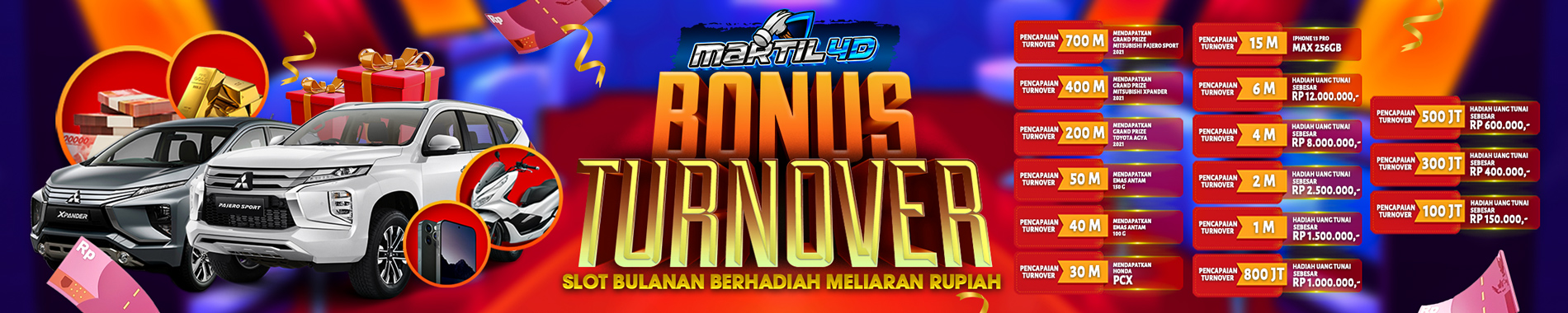 MARTIL4D HADIAH TURN OVER TERBESAR